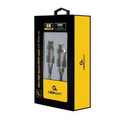 Кабель мультимедийный Cablexpert HDMI M to HDMI M 1.0m V2.1 Premium Фото 3