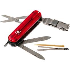 Нож Victorinox NailClip 580 Transparent Red Фото 1