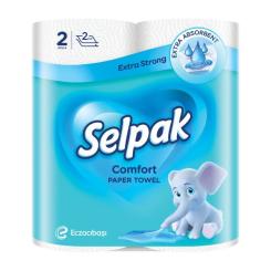 Бумажные полотенца Selpak Сomfort 2 шари 2 рулони Фото
