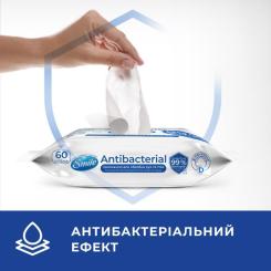 Влажные салфетки Smile Antibacterial з Д-пантенолом 60 шт. Фото 1