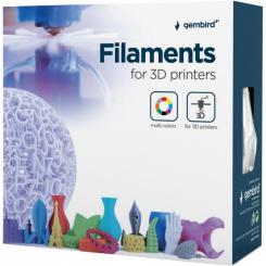 Пластик для 3D-принтера Gembird PLA, 1.75 мм, 1кг, transparent Фото 1