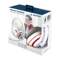 Наушники Gembird MHS-03 White/Red Фото 4