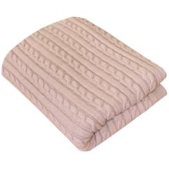 Плед Прованс Soft косы Пудра 90x130 см Фото