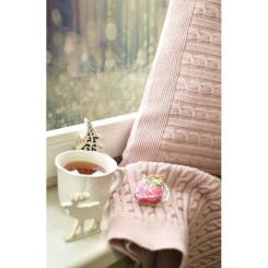 Плед Прованс Soft косы Пудра 90x130 см Фото 3