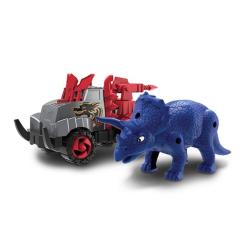 Игровой набор Road Rippers машинка и синий трицератопс Фото