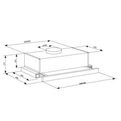 Вытяжка кухонная Eleyus BREEZE 700 50 WH Фото 11