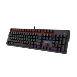 Клавиатура Vinga KBGM160 LED Outemu Blue USB Black Фото 1
