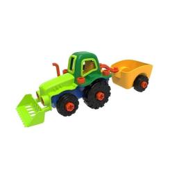 Конструктор EDU-Toys Трактор с инструментами Фото 1