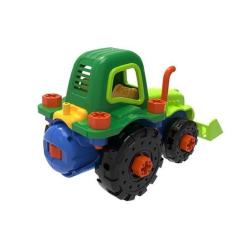 Конструктор EDU-Toys Трактор с инструментами Фото 2