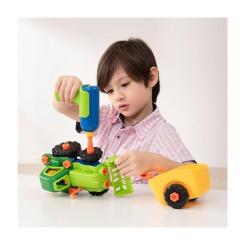 Конструктор EDU-Toys Трактор с инструментами Фото 6