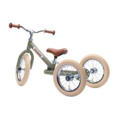 Беговел Trybike трехколесный балансирующий оливковый Фото 1