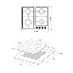 Варочная поверхность Pyramida PFX 604 IX H Фото 10