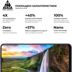 Стекло защитное Armorstandart Pro OPPO A16 Black Фото 2