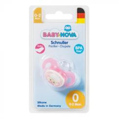 Пустышка Baby-Nova Sheep 0-2 мес., розовая Фото 1