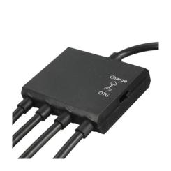 Концентратор Lapara LA-MicroUSB-OTG-HUB black Фото 4