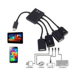 Концентратор Lapara LA-MicroUSB-OTG-HUB black Фото 6