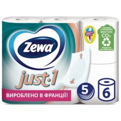 Туалетная бумага Zewa Just 1 5 слоев 6 рулонов Фото