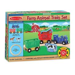Игровой набор Melissa&Doug дерев'яний "Потяг з тваринами" Фото