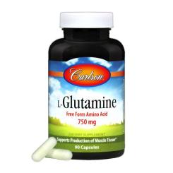 Аминокислота Carlson Глютамин 750мг, L-Glutamine, 90 капсул Фото