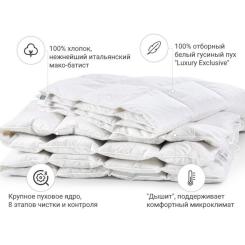 Одеяло MirSon пуховое Luxury Exclusive 080 зима 140x205 см Фото 1