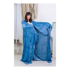 Плед MirSon 1002 Damask Blue 150x200 Фото 3