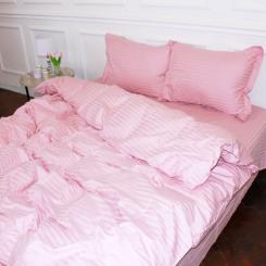 Постельное белье MirSon Satin Stripe 30-0007 Pink 110х140 дитячий Фото 2