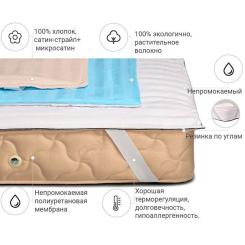 Наматрасник MirSon хлопковый Carmela Waterproof Cotton 272/2 80x200 с Фото 1