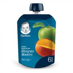 Детское пюре Gerber яблоко манго 90 г Фото