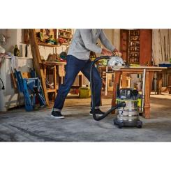 Пылесос строительный Ryobi R18WDV-0 ONE+ (без АКБ и ЗУ) Фото 1