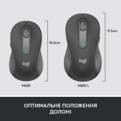 Мышка Logitech Signature M650 Wireless for Business Graphite Фото 6