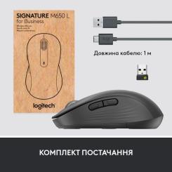 Мышка Logitech Signature M650 Wireless for Business Graphite Фото 8