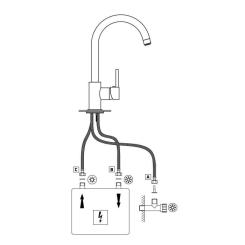 Смеситель Deante Low Фото 2