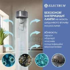 Лампочка Electrum T8 30W бактер. G13 Фото 1