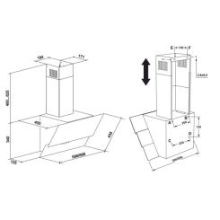 Вытяжка кухонная Eleyus FENIX 1200 LED 60 BG Фото 10