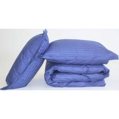 Постельное белье MirSon SatinStripe 30-0020SmokyBlue 200х220 Евро Фото 5
