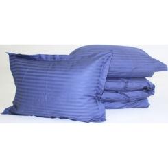 Постельное белье MirSon SatinStripe 30-0020SmokyBlue 200х220 Евро Фото 6