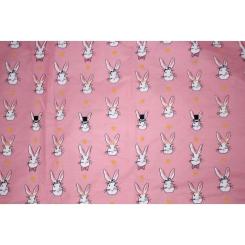 Постельное белье MirSon Бязь 17-0528 Bunnies pink Сімейний Фото 5