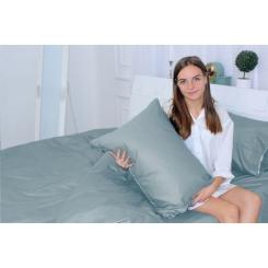Постельное белье MirSon Сатин 0843 Grey Blue 160х220 Фото 1