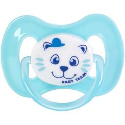 Пустышка Baby Team силиконовая,классическая, 0+ мес Фото