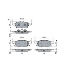 Тормозные колодки Bosch 0 986 424 326 Фото 1