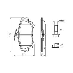 Тормозные колодки Bosch 0 986 424 541 Фото 6