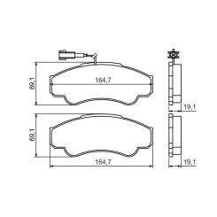 Тормозные колодки Bosch 0 986 424 769 Фото 2