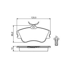 Тормозные колодки Bosch 0 986 461 753 Фото 1