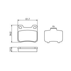 Тормозные колодки Bosch 0 986 466 871 Фото 4