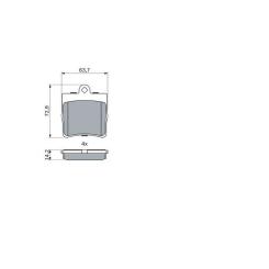 Тормозные колодки Bosch 0 986 494 016 Фото
