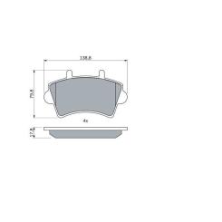 Тормозные колодки Bosch 0 986 494 031 Фото 4