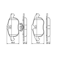Тормозные колодки Bosch 0 986 494 044 Фото 5