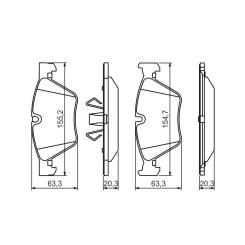 Тормозные колодки Bosch 0 986 494 117 Фото 4
