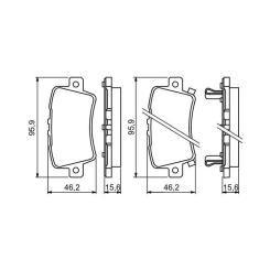 Тормозные колодки Bosch 0 986 494 249 Фото 3