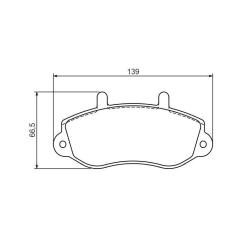 Тормозные колодки Bosch 0 986 494 288 Фото 1